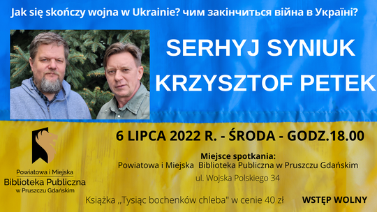 Jak się skończy wojna w Ukrainie? - spotkanie autorskie w pruszczańskiej bibliotece