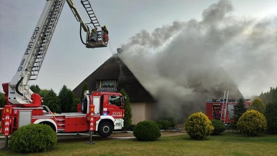 Pożar dachu budynku mieszkalnego w Jagatowie! [aktualizacja]