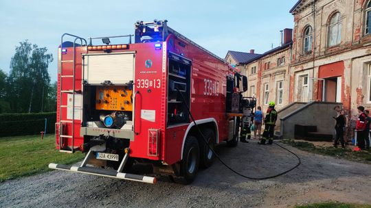 Zadymienie budynku w Gołębiewku