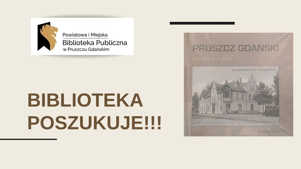 Biblioteka poszukuje archiwalnych zdjęć Pruszcza Gdańskiego