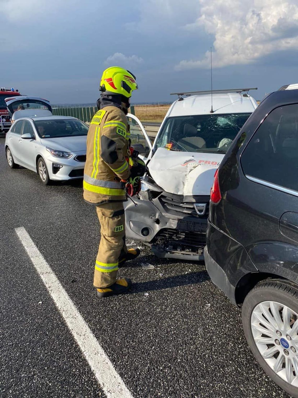 Doszło do kolizji na autostradzie A1