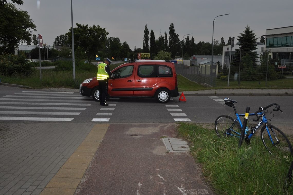 Potrącenie rowerzysty w Pruszczu Gdańskim