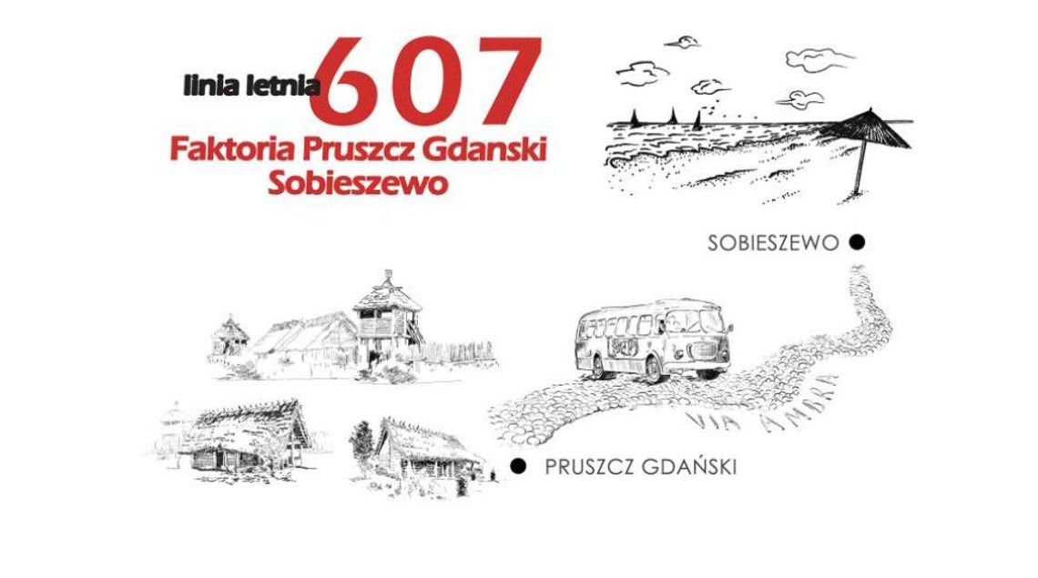 Rusza wakacyjna linia 607 Pruszcz Gdański - Sobieszewo