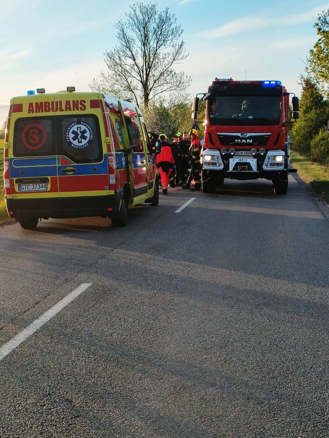 Wypadek w Gołębiewku. Jedna osoba poszkodowana